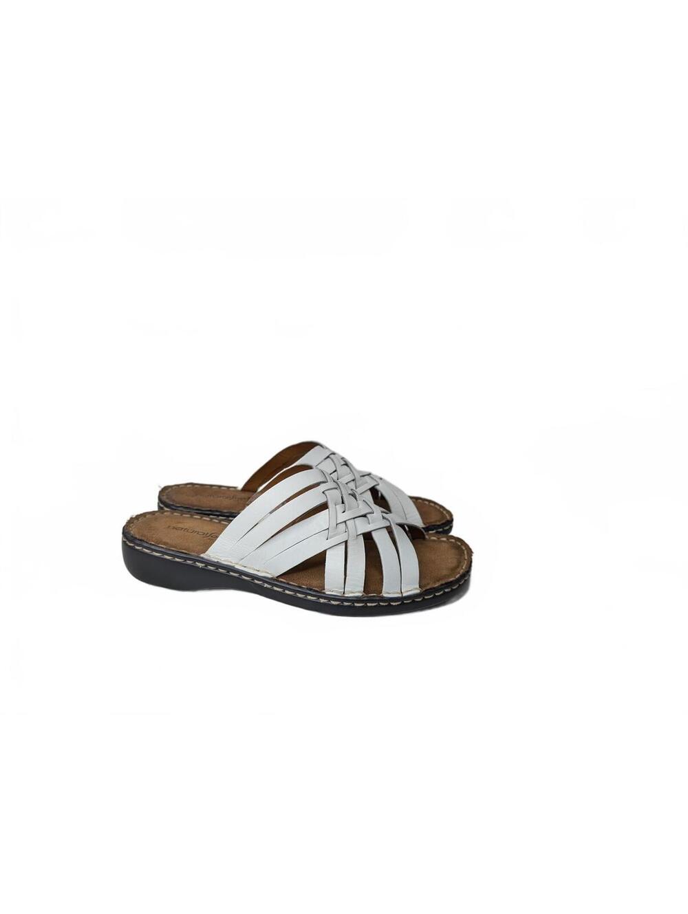 Naturalizer-Natural Soul White Strappy Sandals - Size 7